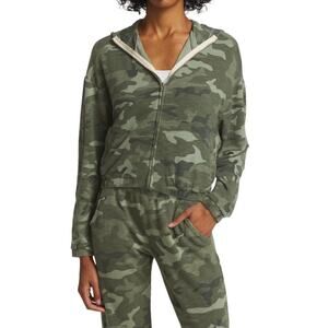 MONROW Urban Camo Zip-Up Hoodie